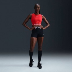 Nike Pro Dri-FIT Γυναικείο crop tank top (FZ3615-657)UNIVERSITY RED/WHITE