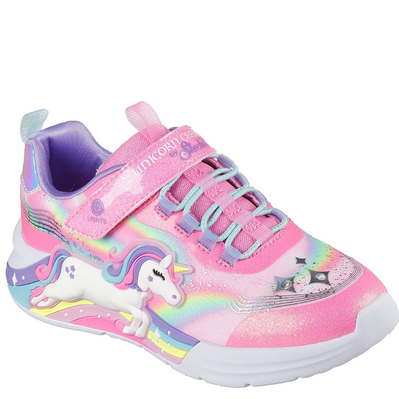SKECHERS S Lights: Unicorn Chaser (302298L-PKMT)ΠΑΙΔΙΚΑ ΠΑΠΟΥΤΣΙΑ ΦΩΤΙΖΟΜΕΝΑ ΠΟΛΥΧΡΩΜΑ
