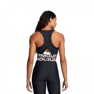 UNDER ARMOUR HeatGear Rib Tank (1388694-001)Γυναικείο Top Black/White