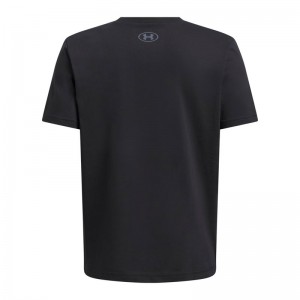 UNDER ARMOUR Boys Split Big Logo Short Sleeve (1390003-001)ΠΑΙΔΙΚΟ T-SHIRT Black/Blaze Orange UNDER ARMOUR Boys Split Big Logo Short Sleeve (1390003-001)ΠΑΙΔΙΚΟ T-SHIRT Black/Blaze Orange