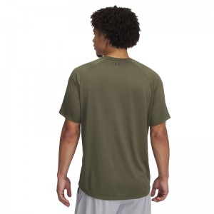 Under Armour TECH PRINT FILL SS (1390208-390)ΑΝΔΡΙΚΟ T-SHIRT Marine OD Green/Black Under Armour TECH PRINT FILL SS (1390208-390)ΑΝΔΡΙΚΟ T-SHIRT Marine OD Green/Black