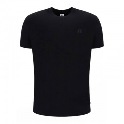 RUSSELL ATHLETIC S/S  CREWNECK TEE SHIRT WITH SMALL LOGO EMBD (A25-001-1-099)ΑΝΔΡΙΚΟ T-SHIRT ΜΑΥΡΟ