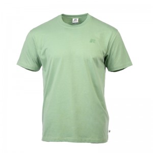 RUSSELL ATHLETIC S/S  CREWNECK TEE SHIRT WITH SMALL LOGO EMBD (A25-001-1-227)ΑΝΔΡΙΚΟ T-SHIRT GRANITE GREEN RUSSELL ATHLETIC S/S  CREWNECK TEE SHIRT WITH SMALL LOGO EMBD (A25-001-1-227)ΑΝΔΡΙΚΟ T-SHIRT GRANITE GREEN