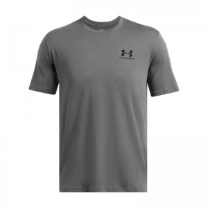 Under Armour Sportstyle Left Chest (1326799-025)ΑΝΔΡΙΚΟ T-SHIRT Castlerock/Black Under Armour Sportstyle Left Chest (1326799-025)ΑΝΔΡΙΚΟ T-SHIRT Castlerock/Black