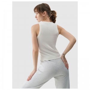 4F Γυναικεία αμάνικη μπλούζα (4FWSS25TSLEF119-11S)ΜΠΕΖ 4F Γυναικεία αμάνικη μπλούζα (4FWSS25TSLEF119-11S)ΜΠΕΖ