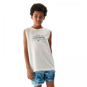 4F SLEEVELESS REGULAR FIT KIDS (4FJWSS25TSLEM163-11S)ΠΑΙΔΙΚΟ ΑΜΑΝΙΚΟ T-SHIRT OFF WHITE 4F SLEEVELESS REGULAR FIT KIDS (4FJWSS25TSLEM163-11S)ΠΑΙΔΙΚΟ ΑΜΑΝΙΚΟ T-SHIRT OFF WHITE