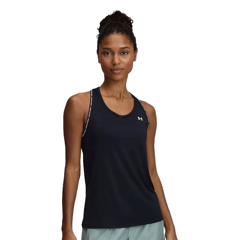 UNDER ARMOUR Tech™ Knockout Tank T-Shirt (1389851-001)ΓΥΝΑΙΚΕΙΟ ΑΜΑΝΙΚΟ T-SHIRT ΜΑΥΡΟ