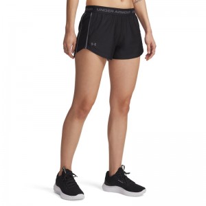 UNDER ARMOUR Tech™ Play Up Shorts (1389882-001)ΓΥΝΑΙΚΕΙΟ ΣΟΡΤΣ Black/Castlerock