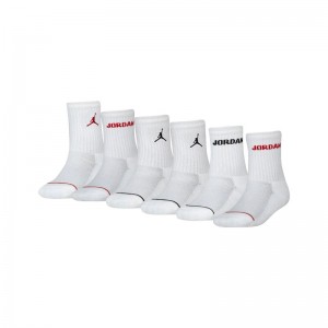 Jordan Legend Crew Socks 6 pairs (BJ0343-001)ΑΘΛΗΤΙΚΕΣ ΚΑΛΤΣΕΣ 6 ΖΕΥΓΑΡΙΑ ΛΕΥΚΕΣ