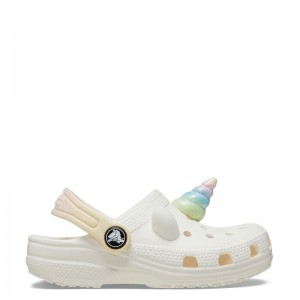 CROCS Classic IAM Rainbow UnicornCgT - Chalk (209701-0WV)ΒΡΕΦΙΚΑ ΣΑΜΠΟ ΛΕΥΚΟ