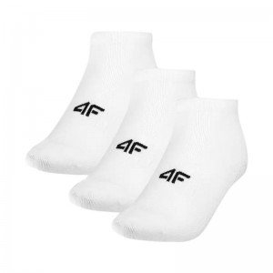 4F SOCKS CAS M498 3pack (4FJWMM00USOCM498-10S)ΠΑΙΔΙΚΕΣ ΚΑΛΤΣΕΣ ΛΕΥΚΕΣ 3 ΤΕΜΑΧΙΑ