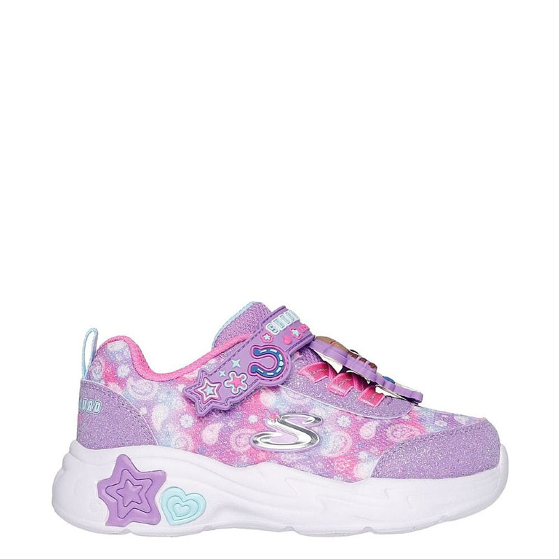 SKECHERS Snuggle Sneaks - Skech Squad (302214N-LVMT)ΒΡΕΦΙΚΑ ΠΑΠΟΥΤΣΙΑ ΜΩΒ