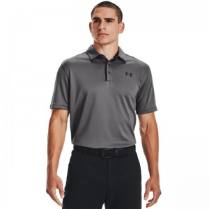UNDER ARMOUR TECH POLO (1290140-040)ΑΝΔΡΙΚΟ T-SHIRT ΚΟΝΤΟΜΑΝΙΚΟ POLO Graphite / Black