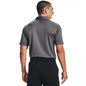 UNDER ARMOUR TECH POLO (1290140-040)ΑΝΔΡΙΚΟ T-SHIRT ΚΟΝΤΟΜΑΝΙΚΟ POLO Graphite / Black