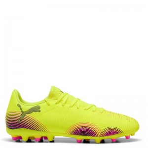 Puma Future 8 Play MG (108376-03)ΑΝΔΡΙΚΑ ΠΑΠΟΥΤΣΙΑ ΠΟΔΟΣΦΑΙΡΟΥ ΜΕ ΤΑΠΕΣ  Yellow Alert/Black/Sun Struck
