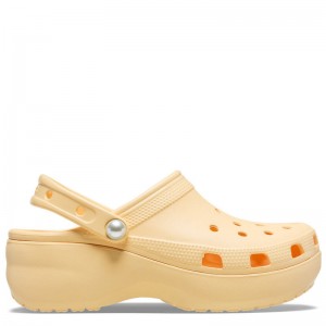 CROCS Classic Platform Pearl Clog - Golden Hour (211231-78Z)ΓΥΝΑΙΚΕΙΑ ΣΑΜΠΟ ΚΙΤΡΙΝΑ CROCS Classic Platform Pearl Clog - Golden Hour (211231-78Z)ΓΥΝΑΙΚΕΙΑ ΣΑΜΠΟ ΚΙΤΡΙΝΑ