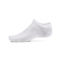 UNDER ARMOUR ESSENTIAL NO SHOW 6PK (1382611-100)Αθλητικές Κάλτσες Λευκες 6 Ζεύγη