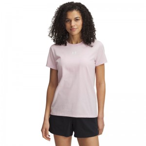 UNDER ARMOUR Off Campus Core SS (1383648-648)ΓΥΝΑΙΚΕΙΟ T-SHIRT Prime Pink/White