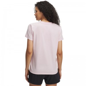 UNDER ARMOUR Off Campus Core SS (1383648-648)ΓΥΝΑΙΚΕΙΟ T-SHIRT Prime Pink/White