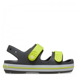 CROCS Crocband Cruiser Sandal T - Slate Grey/Acidity (209424-1NJ)ΒΡΕΦΙΚΑ ΣΑΝΔΑΛΙΑ ΓΚΡΙ