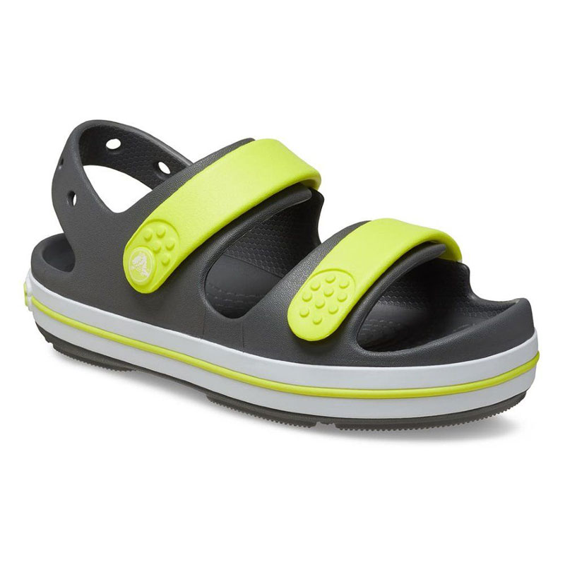 CROCS Crocband Cruiser Sandal T - Slate Grey/Acidity (209424-1NJ)ΒΡΕΦΙΚΑ ΣΑΝΔΑΛΙΑ ΓΚΡΙ