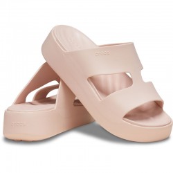 CROCS Getaway Platform H-Strap (209409-6UR)ΓΥΝΑΙΚΕΙΟ ΠΕΔΙΛΟ ΡΟΖ
