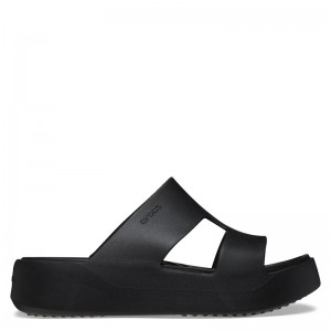 CROCS Getaway Platform H-Strap - Black (209409-001)ΓΥΝΑΙΚΕΙΟ ΠΕΔΙΛΟ ΜΑΥΡΟ