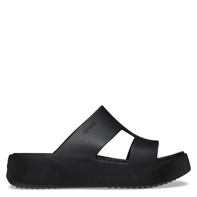 CROCS Getaway Platform H-Strap - Black (209409-001)ΓΥΝΑΙΚΕΙΟ ΠΕΔΙΛΟ ΜΑΥΡΟ