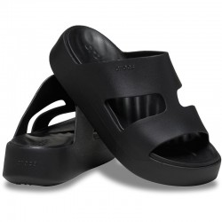 CROCS Getaway Platform H-Strap - Black (209409-001)ΓΥΝΑΙΚΕΙΟ ΠΕΔΙΛΟ ΜΑΥΡΟ