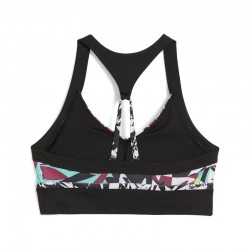 PUMA 4KEEPS TROPICAL AOP Longline Bra (526786-51)ΓΥΝΑΙΚΕΙΟ ΜΠΟΥΣΤΑΚΙ BLACK/MULTI