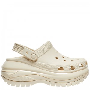 CROCS Mega Crush Clog Bone (207988-2Y2)Γυναικείο Σαμπό σε Μπεζ Χρώμα CROCS Mega Crush Clog Bone (207988-2Y2)Γυναικείο Σαμπό σε Μπεζ Χρώμα