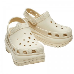 CROCS Mega Crush Clog Bone (207988-2Y2)Γυναικείο Σαμπό σε Μπεζ Χρώμα CROCS Mega Crush Clog Bone (207988-2Y2)Γυναικείο Σαμπό σε Μπεζ Χρώμα