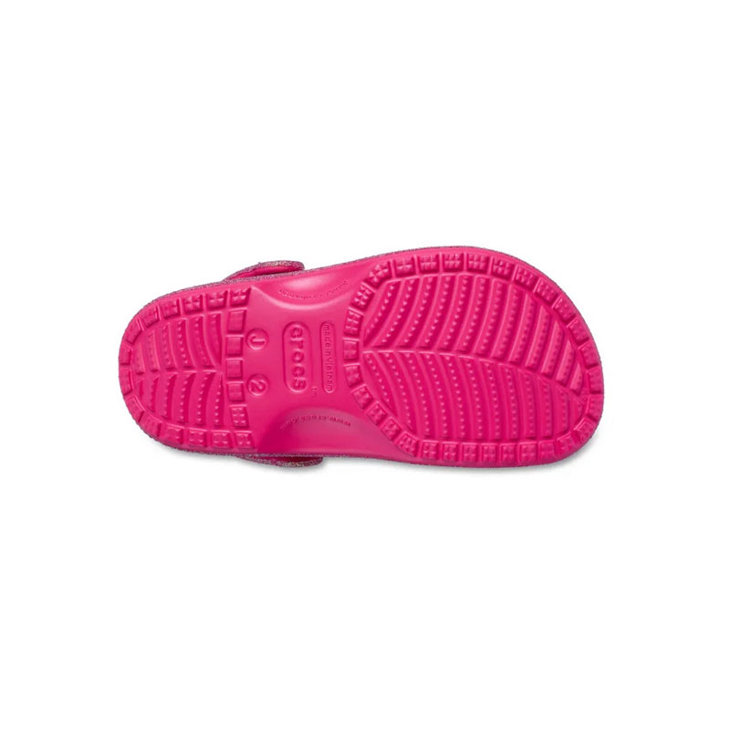 CROCS CLASSIC IRIDESCENT GLITTER Clog Kids Dragon Fruit (210986-6ZQ)ΠΑΙΔΙΚΑ ΣΑΜΠΟ ΡΟΖ