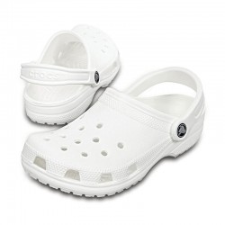 CROCS CLASSIC (10001-100)Ανατομικά Σαμπό Λευκα