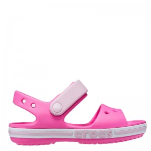 Crocs Kids’ Bayaband Sandal (211054-6QQ)ΠΑΙΔΙΚΑ ΠΕΔΙΛΑΚΙΑ Electric Pink