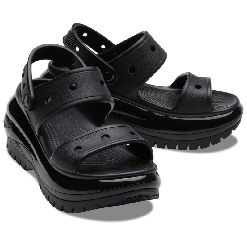 Crocs Mega Crush Sandal (207989-001)Γυναικεία Σανδάλια Μαυρα