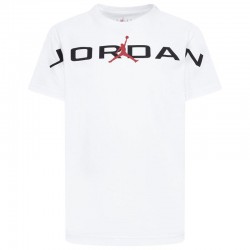 Jordan Παιδική κοντομάνικη μπλούζα Air Stretch λευκή (95D628-001)