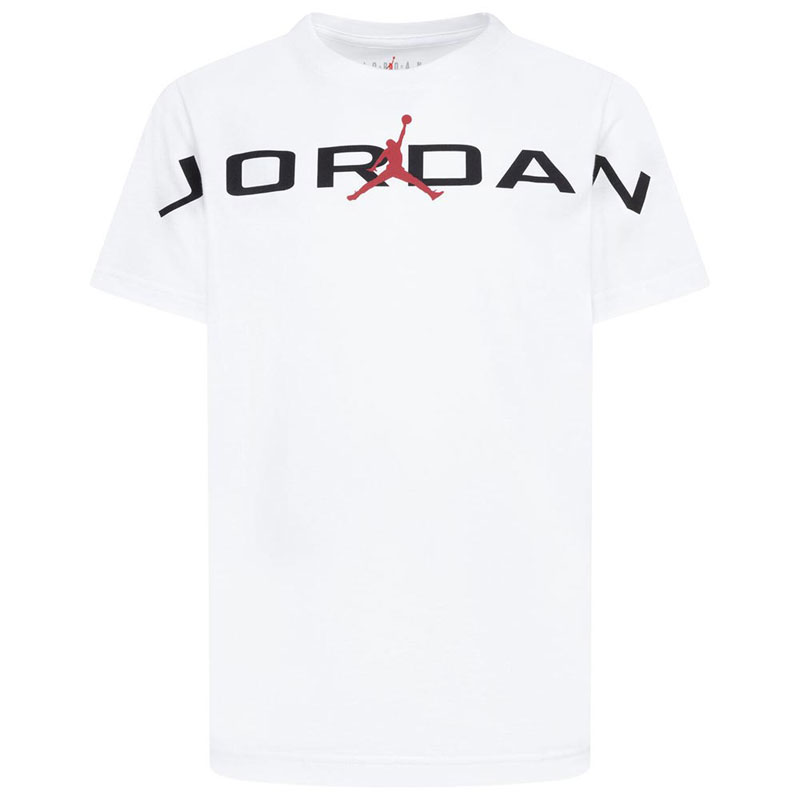 Jordan Παιδική κοντομάνικη μπλούζα Air Stretch λευκή (95D628-001)