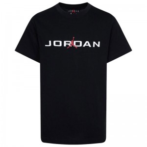 Jordan Παιδική κοντομάνικη μπλούζα Air Stretch μαύρη (95D628-023) Jordan Παιδική κοντομάνικη μπλούζα Air Stretch μαύρη (95D628-023)