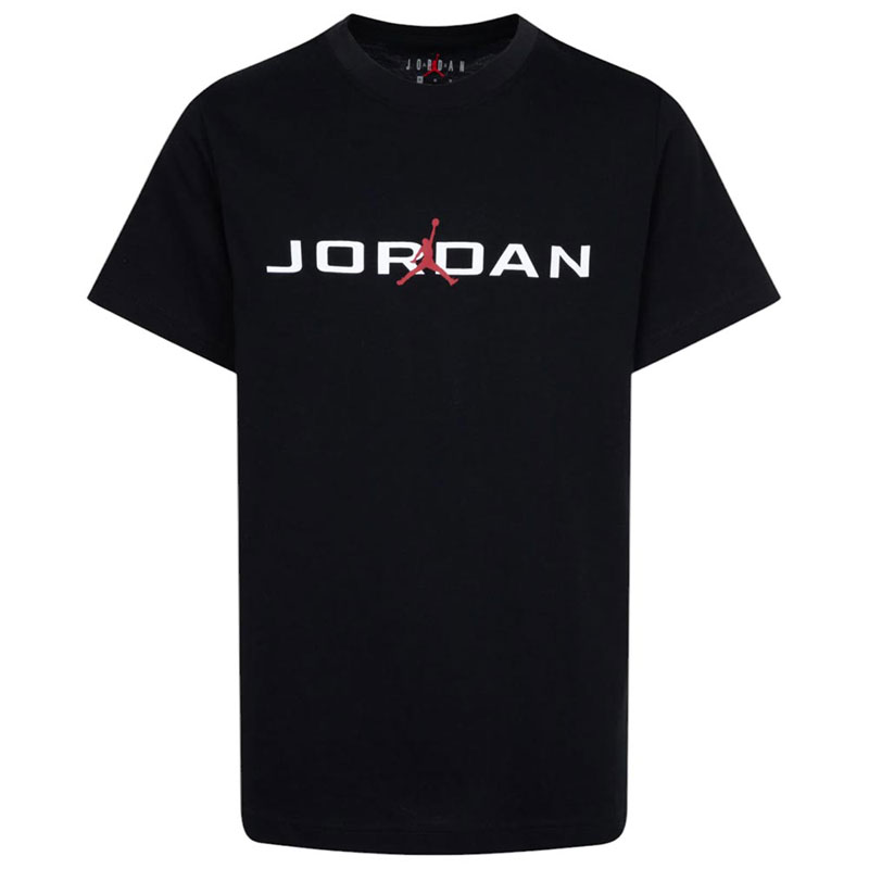 Jordan Παιδική κοντομάνικη μπλούζα Air Stretch μαύρη (95D628-023)