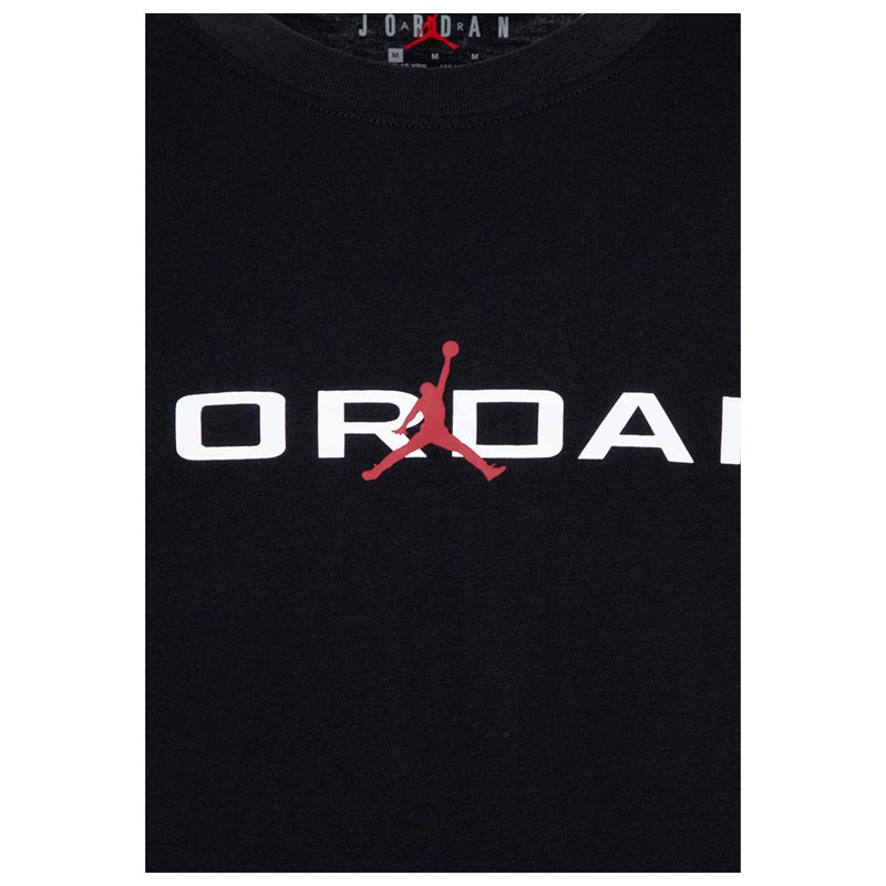 Jordan Παιδική κοντομάνικη μπλούζα Air Stretch μαύρη (95D628-023)