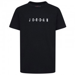 Jordan Παιδική κοντομάνικη μπλούζα Wordmark Embroidery Tee μαύρη 95D634-023