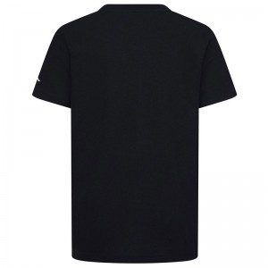 Jordan Παιδική κοντομάνικη μπλούζα Wordmark Embroidery Tee μαύρη 95D634-023 Jordan Παιδική κοντομάνικη μπλούζα Wordmark Embroidery Tee μαύρη 95D634-023