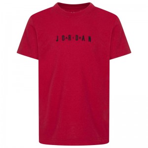 Jordan Παιδική κοντομάνικη μπλούζα Wordmark Embroidery Tee κόκκινη  95D634-R78 Jordan Παιδική κοντομάνικη μπλούζα Wordmark Embroidery Tee κόκκινη  95D634-R78