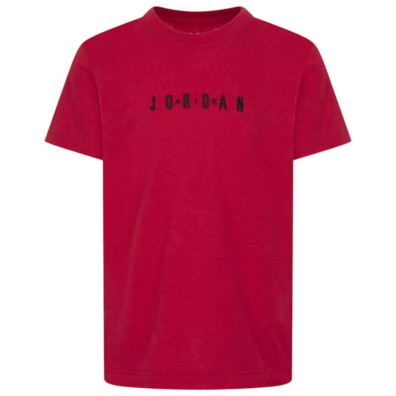 Jordan Παιδική κοντομάνικη μπλούζα Wordmark Embroidery Tee κόκκινη  95D634-R78