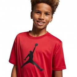 Jordan Jumpman Logo Παιδική Κοντομάνικη Μπλούζα Κόκκινη 954293-R78