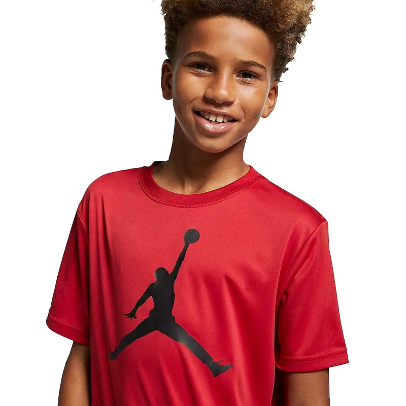 Jordan Jumpman Logo Παιδική Κοντομάνικη Μπλούζα Κόκκινη 954293-R78