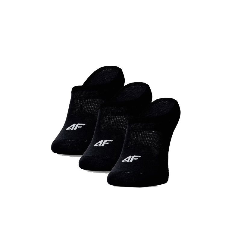 4F casual trainer socks 3-pack (4FWMM00USOCM477-20S)ΑΘΛΗΤΙΚΕΣ ΚΑΛΤΣΕΣ 3 ΤΕΜΑΧΙΑ ΜΑΥΡΕΣ