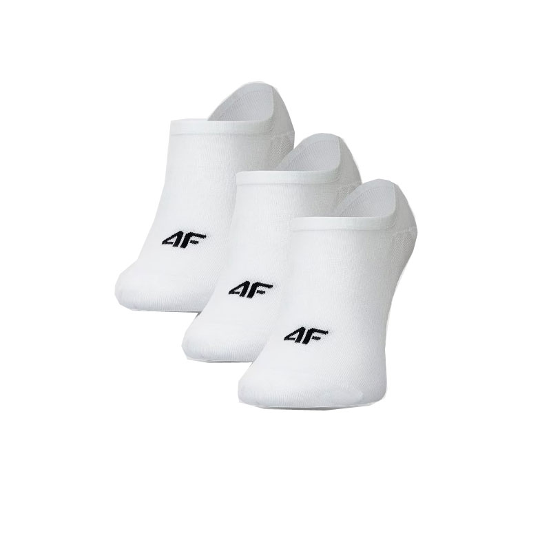 4F  casual trainer socks 3-pack (4FWMM00USOCM477-10S)ΑΘΛΗΤΙΚΕΣ ΚΑΛΤΣΕΣ 3 ΤΕΜΑΧΙΑ ΛΕΥΚΕΣ