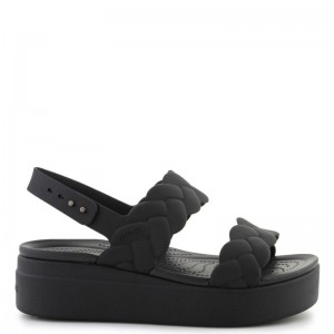CROCS Brooklyn Woven Upper Low Wedge (209977-060)Γυναικείες Πλατφόρμες/Πεδιλα Μαύρες CROCS Brooklyn Woven Upper Low Wedge (209977-060)Γυναικείες Πλατφόρμες/Πεδιλα Μαύρες